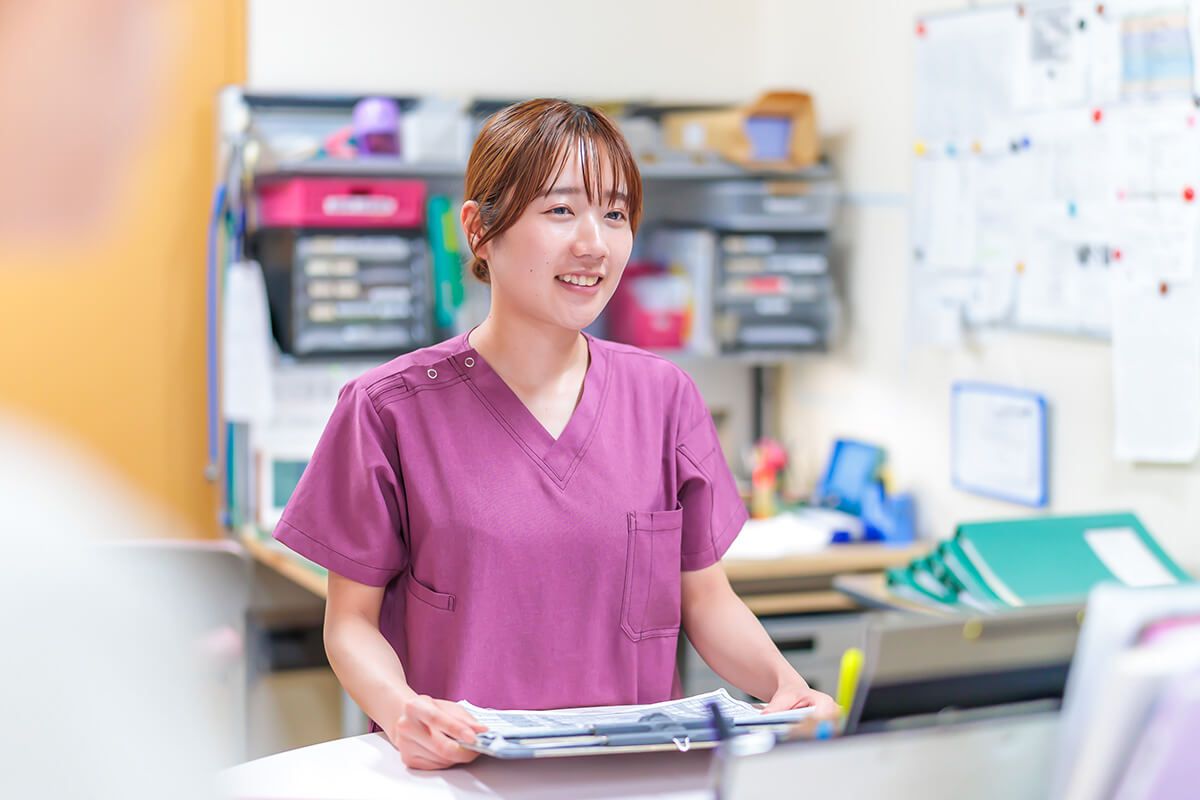 奨学金制度も利用　新人も笑顔で働ける